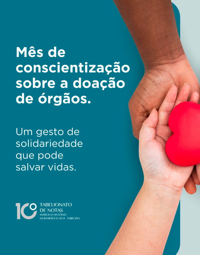 Mês da Conscientização sobre a doação de órgãos